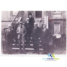 Lobith 1918 Gemeente bestuur Th.Peters- C.G. Schattenkerk-...-W.Bruns- ... - W.vande Loo- C.J.Voss- H.Derksen Coll. G.B.Janssen F0000035